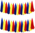We Moment Red Blue Yellow Tissue Paper Tassels Party Tassel Garland Banner for Birthday Party Decorations, DIY Kits,15PCS by We+Moment