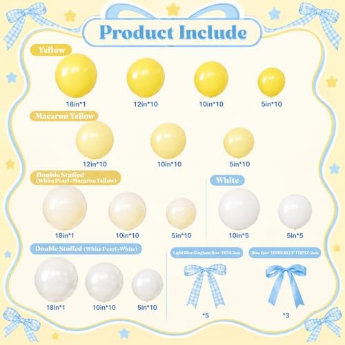 Pastel Yellow Balloon Arch Kit for Butter Birthday Decorations - Image 5