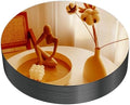 VASUHOME 8" Gold Mirror Centerpieces for Tables, Round Mirror Plates Set for Candle, Wedding, Party Decorations, Circle Mirror Trays with Smooth Edge and Cushioned Feet, 2mm Thick by VASUHOME