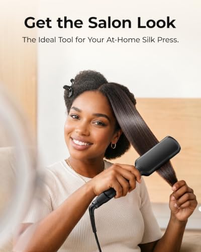 VANESSA PRO 2 Inch Titanium Flat Iron, Easy One Pass Styling for Thick Hair - Image 5