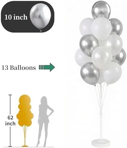2 Set Wedding Balloon Column Kit with Stand Base for Party - Image 4