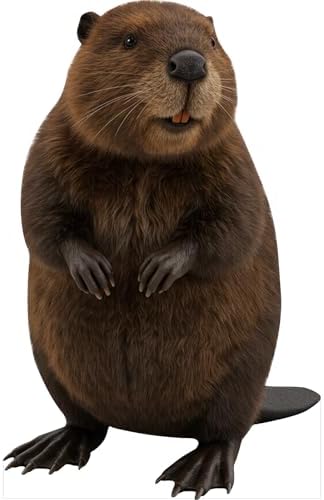 Beaver Cardboard Cutout, 3FT Life Size, Safari Theme, 1 PC by 111PRINT