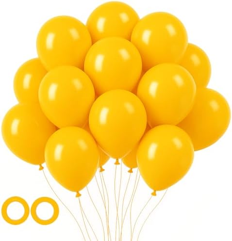 Voircoloria 105pcs Lemon Yellow Party Latex Balloons, 12inch by Voircoloria