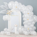 Voircoloria 130pcs Clear Balloons Garland Arch Kit, 18 12 10 5 Inch by Voircoloria