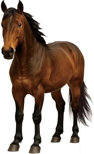 Horse 1FT Life Size Cardboard Cutout Standup, 1 PC, Party Decor by Unknown