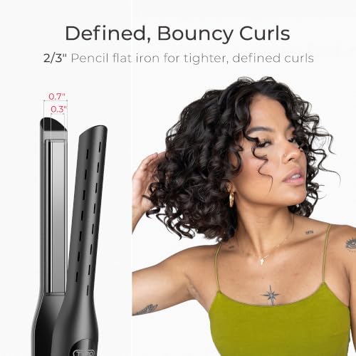 TYMO Airflow Mini Pro Curling Iron for Short Hair, 0.7" Mini Flat Iron - Image 3