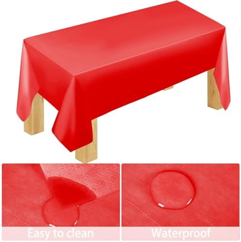 229PCS Red Party Supplies Set Disposable Paper Plates Cups - Image 3