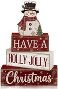 Moucuny 4 Pcs Christmas Snowman Decor Winter Table Decorations Have A Jolly by Moucuny