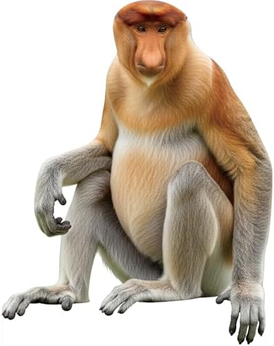 Proboscis Monkey Life Size Cardboard Cutout, 6FT Fun Animal by Unknown
