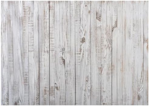15x10FT Vintage Wood Backdrop Retro Rustic White Gray Wooden Floor Backdrops for Photography Kids Adult Photo Booth Video Shoot Vinyl Studio Prop 11890 by WOLADAPhotographyBackdrop