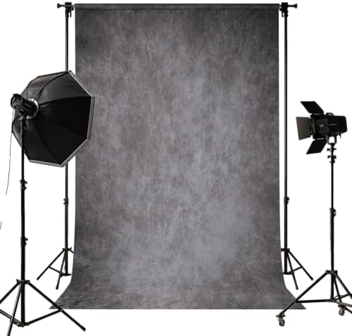 8x8FT Dark Grey Abstract Photography Backdrop for Photoshoot, No Stand by Unknown