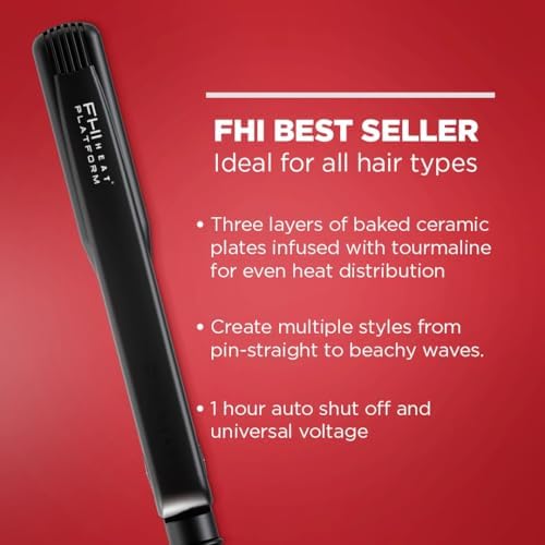 FHI Heat Platform Pro Styling Tourmaline Hair Straightener 1 & 1/4" - Image 6