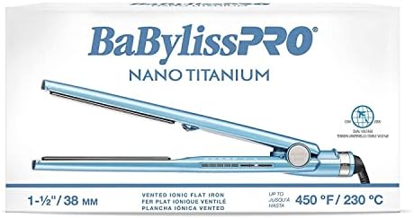 BabylissPRO Nano Titanium Specialty Ionic Hair Straightener, Professional Flat Iron For All Hair Types - Image 4