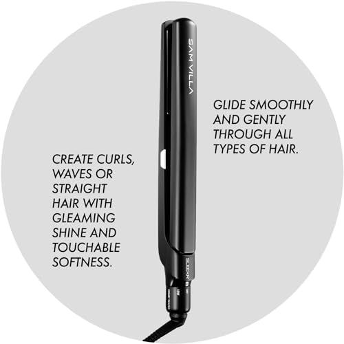 Sam Villa SLEEKR Professional Ceramic Tourmaline Ionic Flat Iron Hair Straightener With Precision Heat Control - Image 6