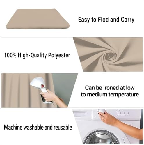 Beige Photography Backdrop for Photoshoot, Fabric 8x10ft - Image 7