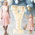 Ledido Easy-Assemble 4FT Marquee Light Up Letter, Large Lighted Letter Y by Ledido