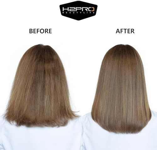 H2PRO Black Diamond 1 Inch Tourmaline Ceramic Straightening Iron - Cutting Edge Professional Flat Iron for All Hair Types - Image 4