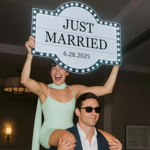 Large Wedding Bottle Service Sign, Personalized Wedding Entrance Props Led Marquee Sign for Reception, Custom Waterproof Light up Marquee Sign for Bridal Engagement Anniversary Nightclub Gift by KiMineon