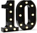 Pooqla Black Light Up Numbers, 10th Birthday Decorations for Boys by Pooqla