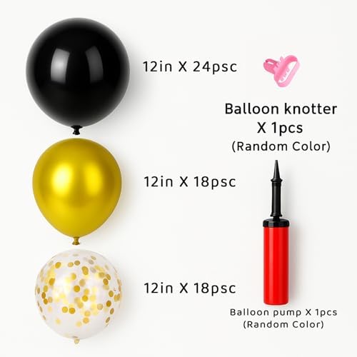 6pcs Balloon Stands Kit Table Centerpiece Table Decorations for Anniversary Birthday Wedding Graduation Retirement Party Decorations (Black Gold) - Image 4
