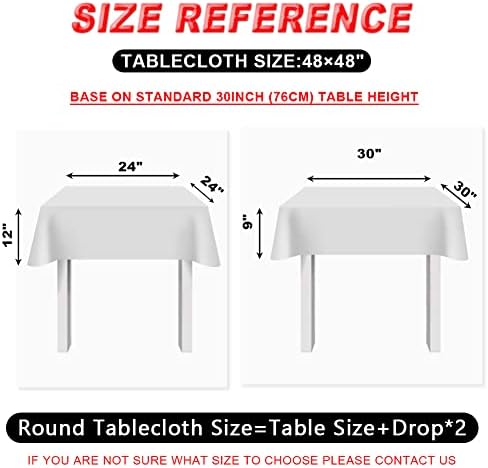 Eternal Beauty Red Square Sequin Tablecloth Sparkly Overlay for Wedding Party Birthday Baby Shower Christmas 48"x48" - Image 6