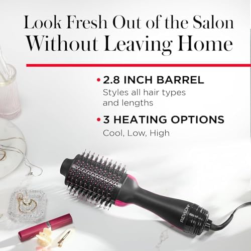 REVLON 1100 Watt 3 Heat 2 Speed Pro Collection One Step Ionic Hair Dryer and Volumizer - Image 2