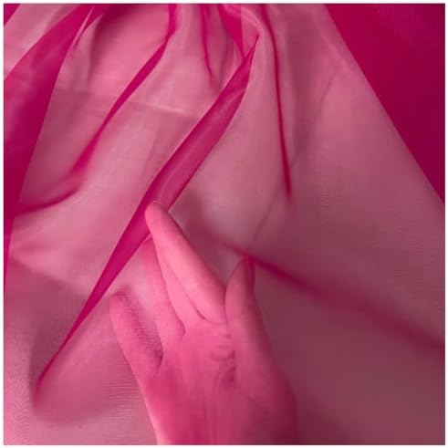 40 Yard Organza Fabric 44" Wide for Wedding Event Décor - Magenta - Image 5