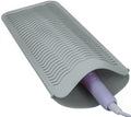 Silicone Heat Resistant Mat Pouch for Hair Straightener,Curling Iron, Grey by Fouews