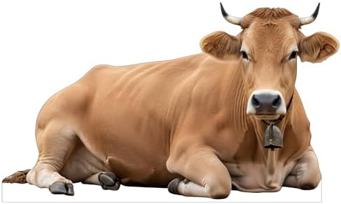 Nativity Brown Cow Life Size Cardboard Cutout 1FT Photo Prop by Unknown