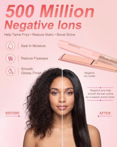 SHRATE Flat Iron Hair Straightener | 2 in 1 Flat Iron and Curler | 1.2 Inch - Image 2