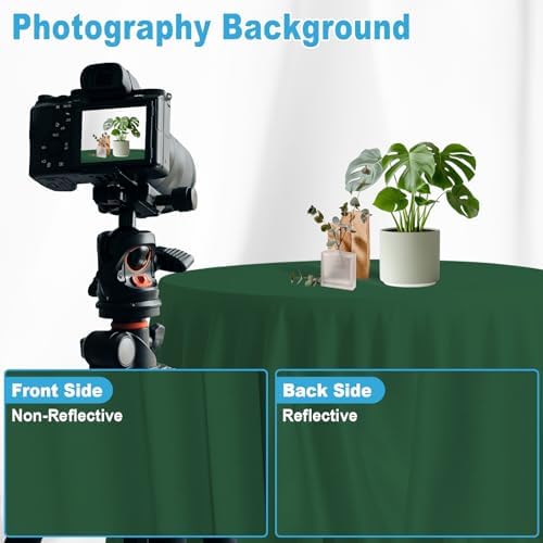 Dark Green Photography Backdrop for Photoshoot, Fabric, 8x10 FT - Image 6
