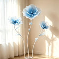 Giant Flowers for Decoration,Wedding Reception Essential,5.6 ft Huge Artificial Silk Flower,Ideal for Party Banquet Background Decor and Photographic Props(Blue) by YOFNIRG