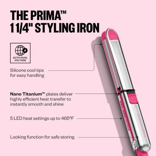 BaBylissPRO Nano Titanium Prima Ionic Hair Straightener – Professional Flat Iron & Curling Iron in One for Stylists, Pro Styling Hair Tool - Image 3