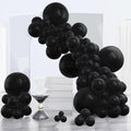 PartyWoo Black Balloons 140pcs Different Sizes of 18 12 10 5 Inch by PartyWoo