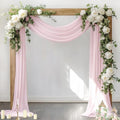 Wedding Arch Draping Fabric Sheer Chiffon Curtain Drape Wedding Party Decor by Socomi