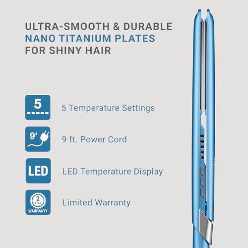BabylissPRO Nano Titanium Ultra-Sleek Hair Straightener, Flat Iron for All Hair Types - Image 5