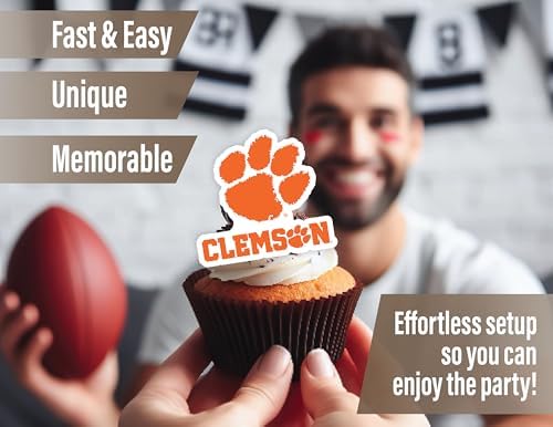 Clemson Party Decor Graduation Decorations Tigers Birthday Supplies 42 Pc - Image 4