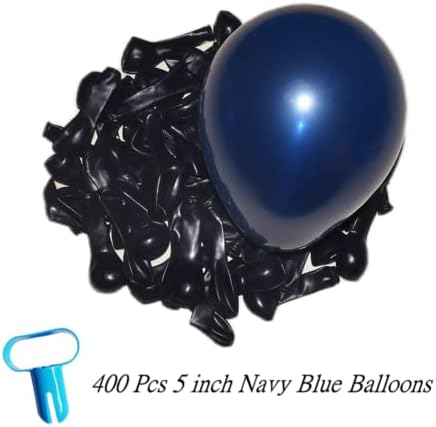 400 Pack 5 Inch Navy Blue Latex Balloons Helium Balloons Party Balloons Decorations Supplies - Image 2