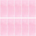10 Pack Pink Foil Curtain Backdrop 3.2ft x 8.2ft Macaron Tinsel Foil Fringe Curtains Streamer Photo Booth Backdrop for Birthday Party Baby Shower Engagement Wedding Holiday Decoration (Macaron Pink) by Ohiyoo