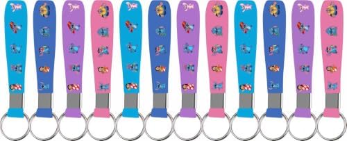 KOENI 86pcs Stitch Birthday Party decorations Set Included 12 Bracelets, 12 Acrylic Pins, 12 Keychains, 50 Stickers, - Image 2