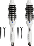 Wavytalk Thermal Brush, 1.5 Inch Ionic Thermal Round Brush Makes Hair Smoother Get Natural Curls (White) (Pack of 2) by wavytalk-HairTalks