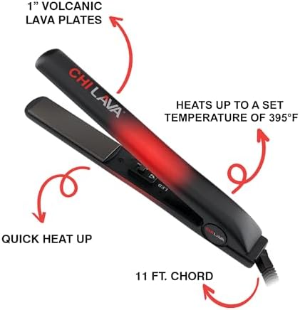 CHI Lava Ceramic 1″ Flat Iron Hair Straightener - Image 2