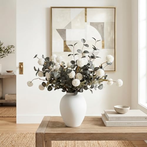Artificial Floral Arrangements With Vase, Centerpiece for Dining Table - Image 5