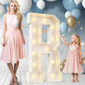 Ledido Easy-Assemble 4FT Marquee Light Up Letter, Large Lighted Letter R by Ledido