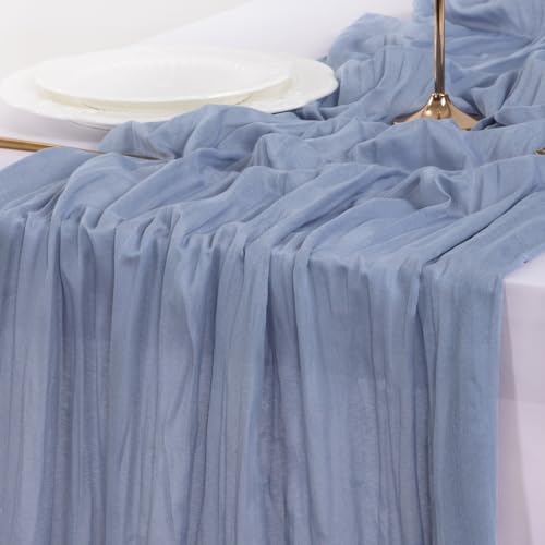 Cheesecloth Table Runner Fall Boho Wedding Birthday Party Home Decor - Image 6