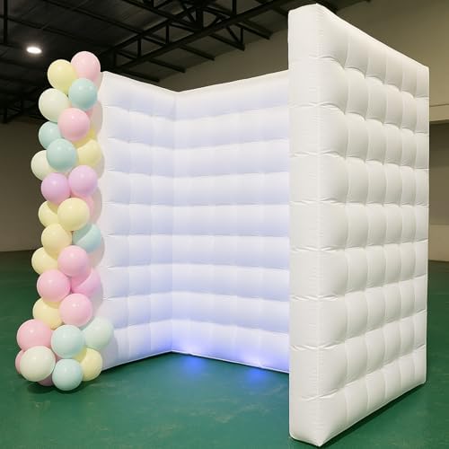 Inflatable Photo Booth Wall, White, 8.2X8.2X4FT by XmaybangDesignStudio