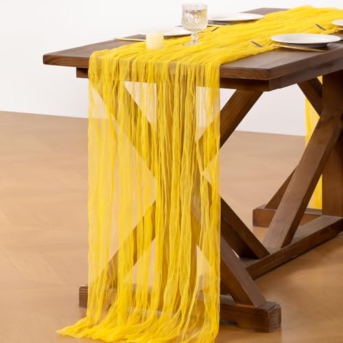 Cheesecloth Table Runner Tulle Fall Boho Wedding Shower Party Home Decor - Image 3