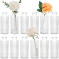 CUCUMI 12pcs Bud Vases for Centerpieces, Mini Flower Vase for Decorations by CUCUMI