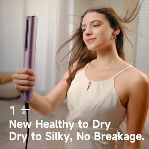 JELLYFISH Air Gap Dryer, Clamp-Free Air Straightener & Blow Dryer 2-in-1 for Fine, Wavy, Straight 1A-2B & Asian Hair, Lightweight Blowout Styler, No Heated Plates, Not for Coarse/Curly 2C-4C - Image 6