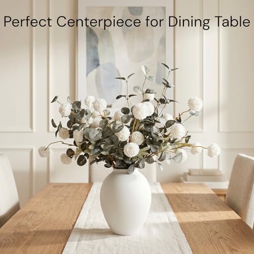 Artificial Floral Arrangements With Vase, Centerpiece for Dining Table - Image 3